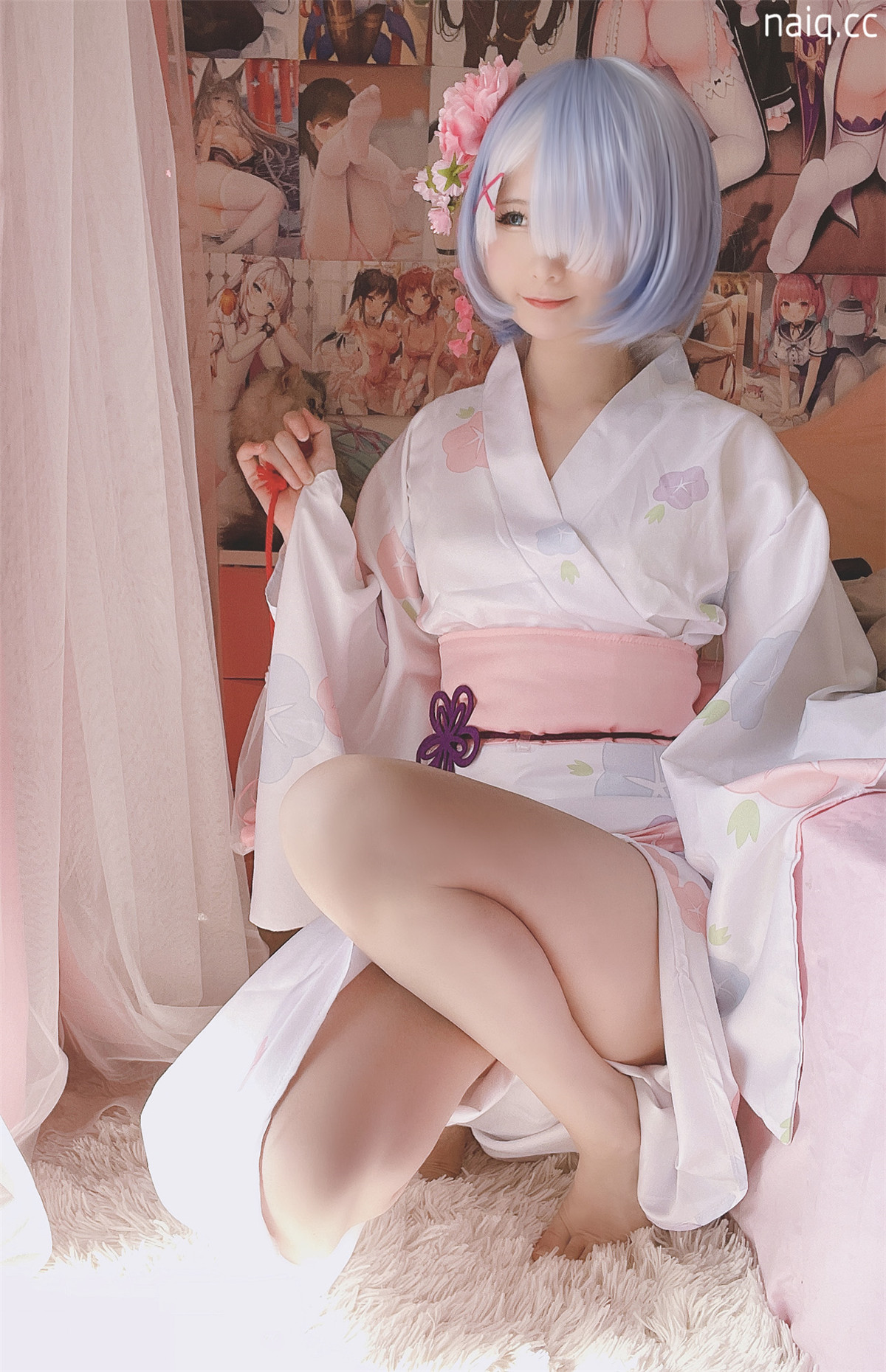Coser@习呆呆 - 雷姆和服1+2 [42P1V-180MB] - 奶圈