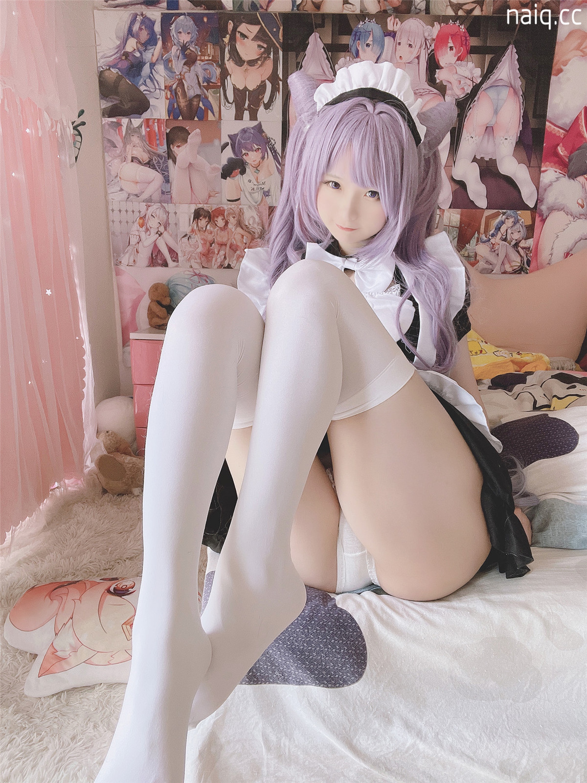 Coser@习呆呆 - 刻晴女仆 [27P-113MB] - 奶圈