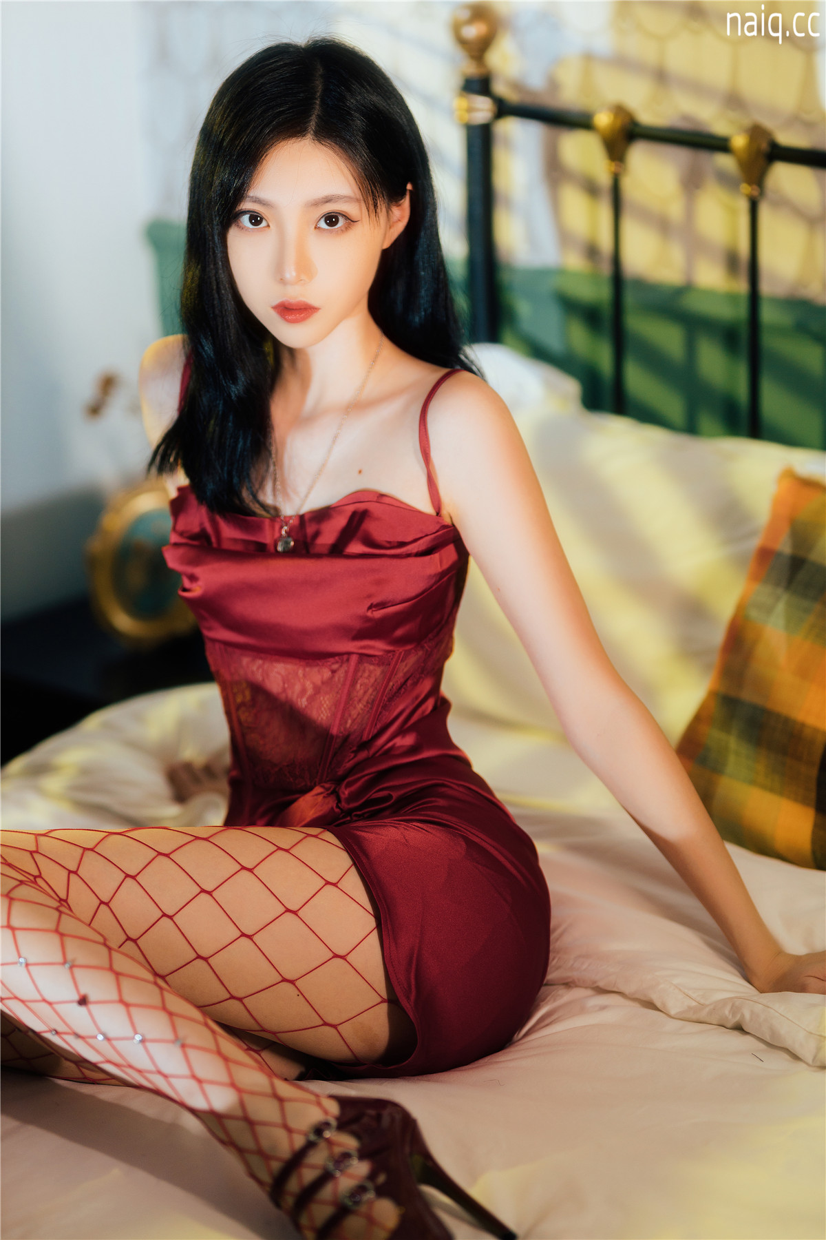 许岚LAN - 网袜红裙 [40P-961MB] - 奶圈