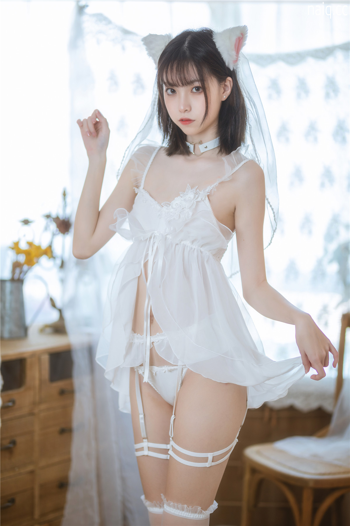 许岚LAN - 少女白色裙 [41P-627MB] - 奶圈