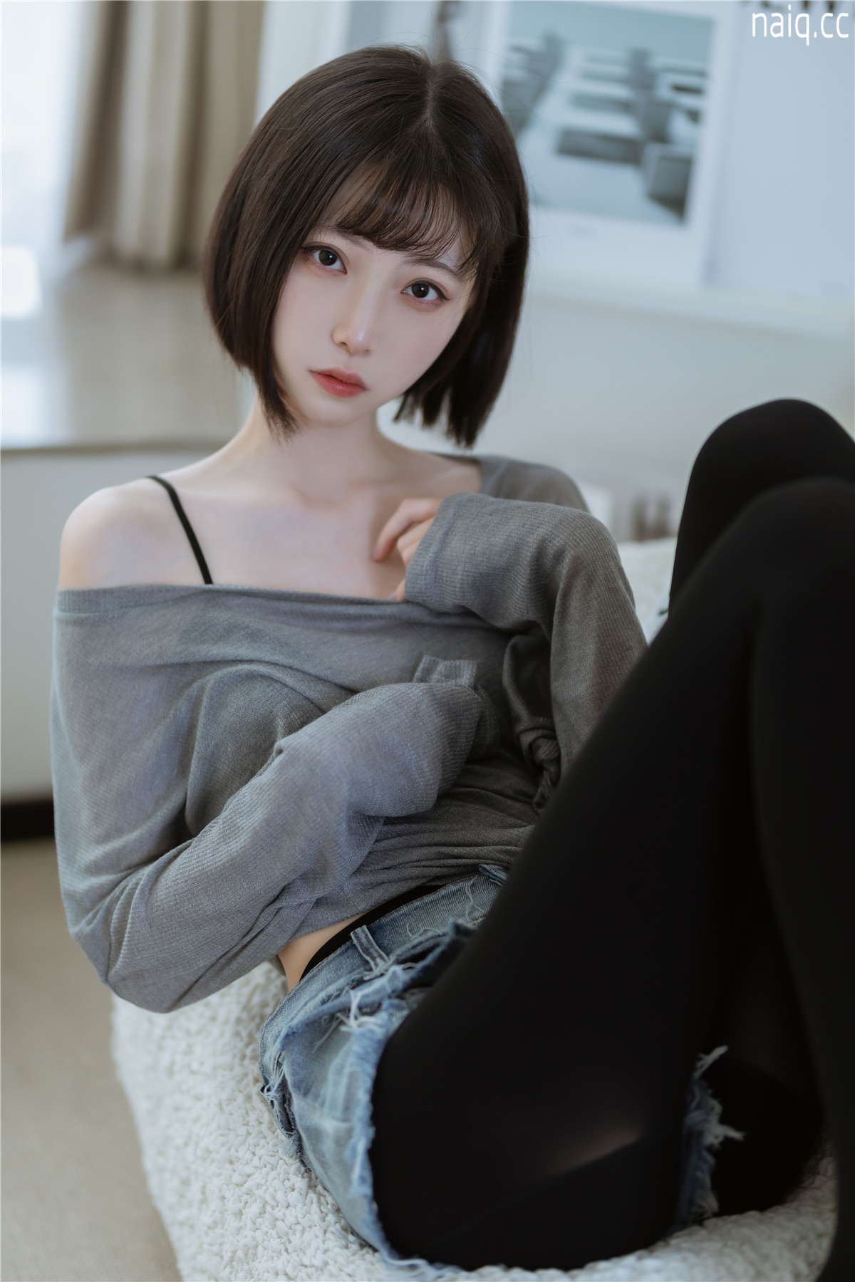 许岚LAN - 半透毛衣 [40P-233MB] - 奶圈