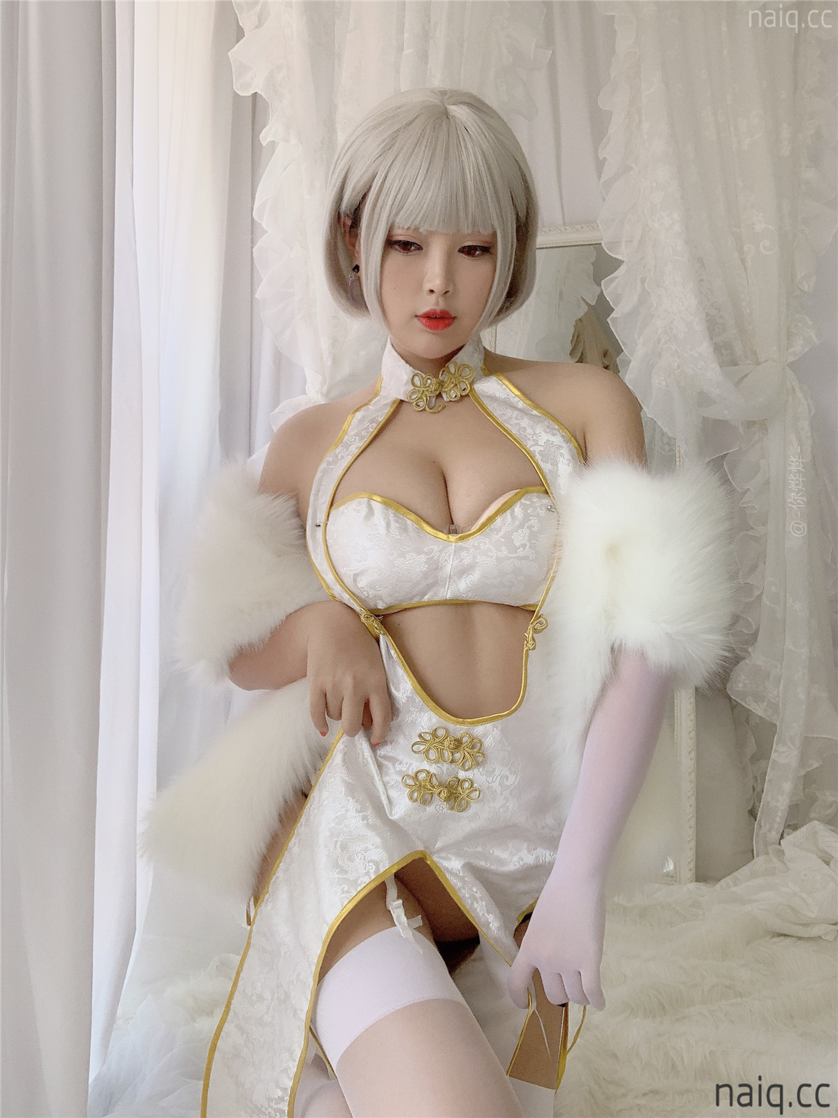 白烨 - 白旗袍 [40P6V-137MB] - 奶圈