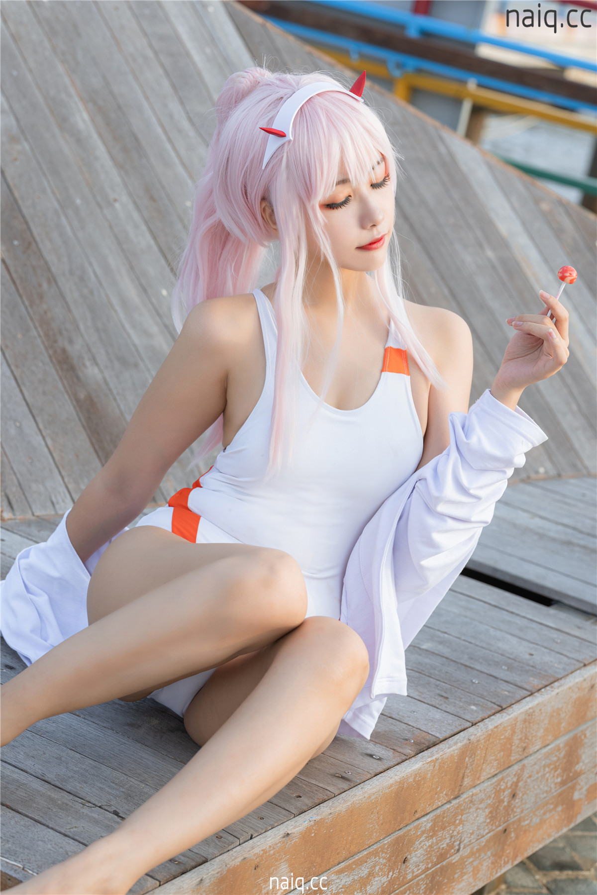 Momoko葵葵 - DARLING in the FRANXX 02 泳装 兔女郎&花嫁 [61P-858MB] - 奶圈