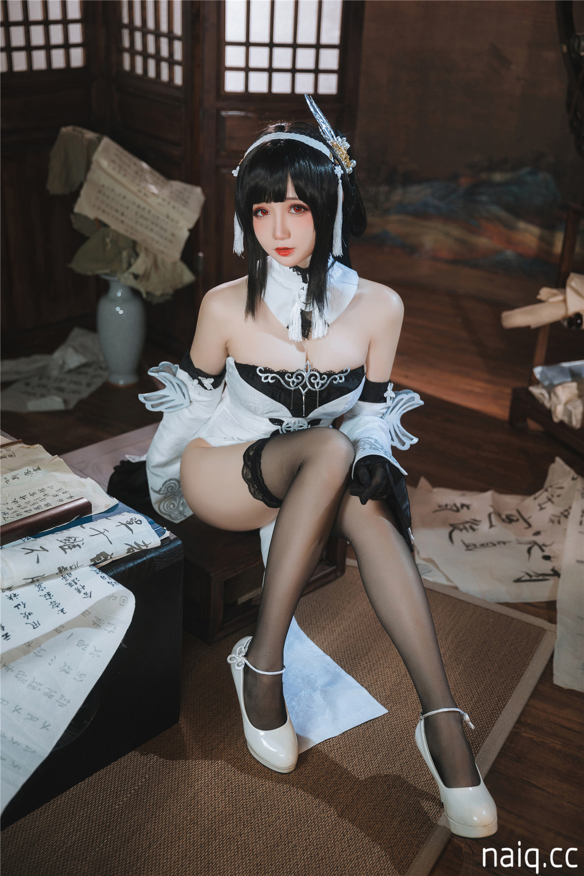 焖焖碳 - 碧蓝航线鎮海 白黑礼服 [23P-182MB] - 奶圈
