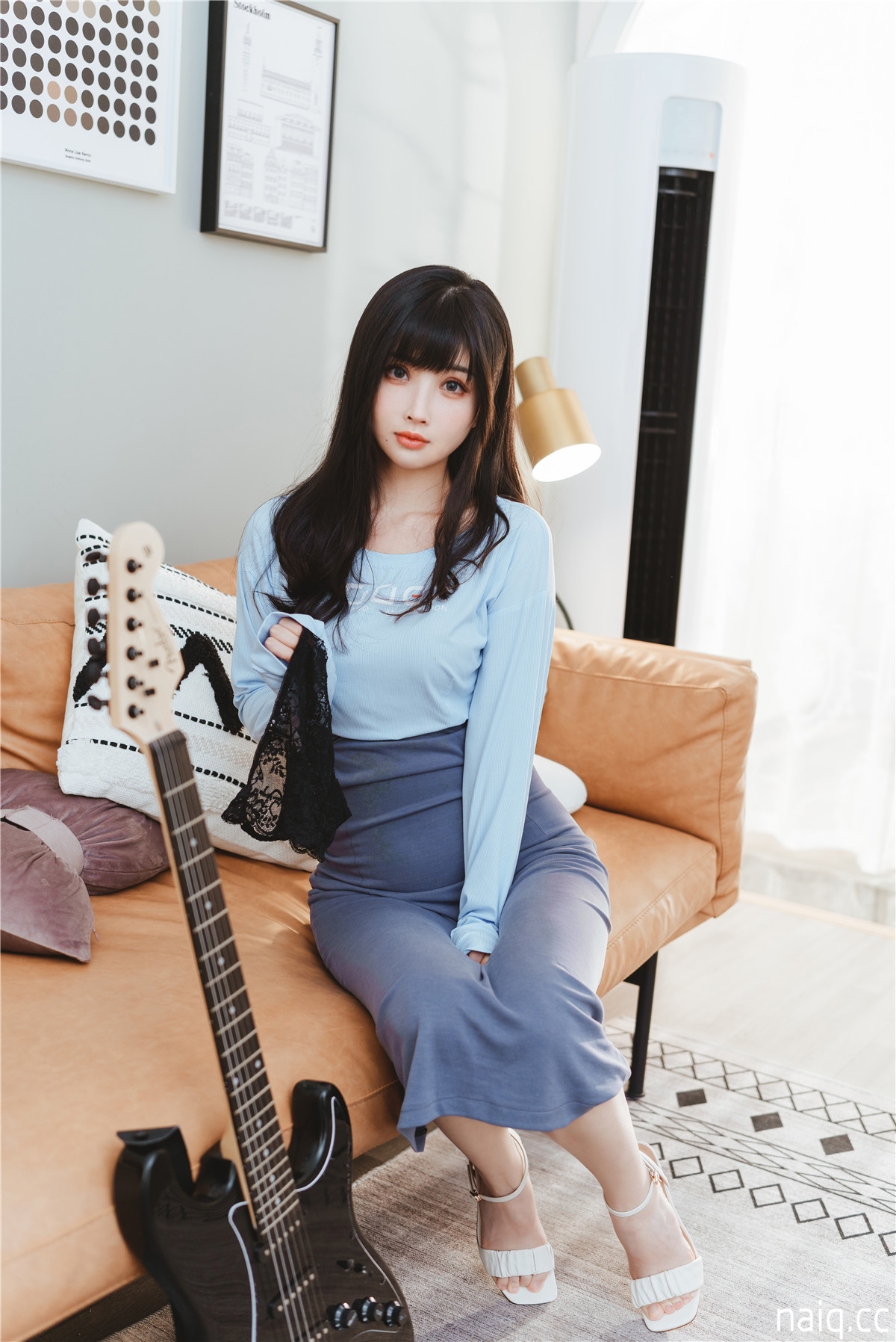 rioko凉凉子 - 吉他妹妹系带裙 [45P1V-1.26GB] - 奶圈