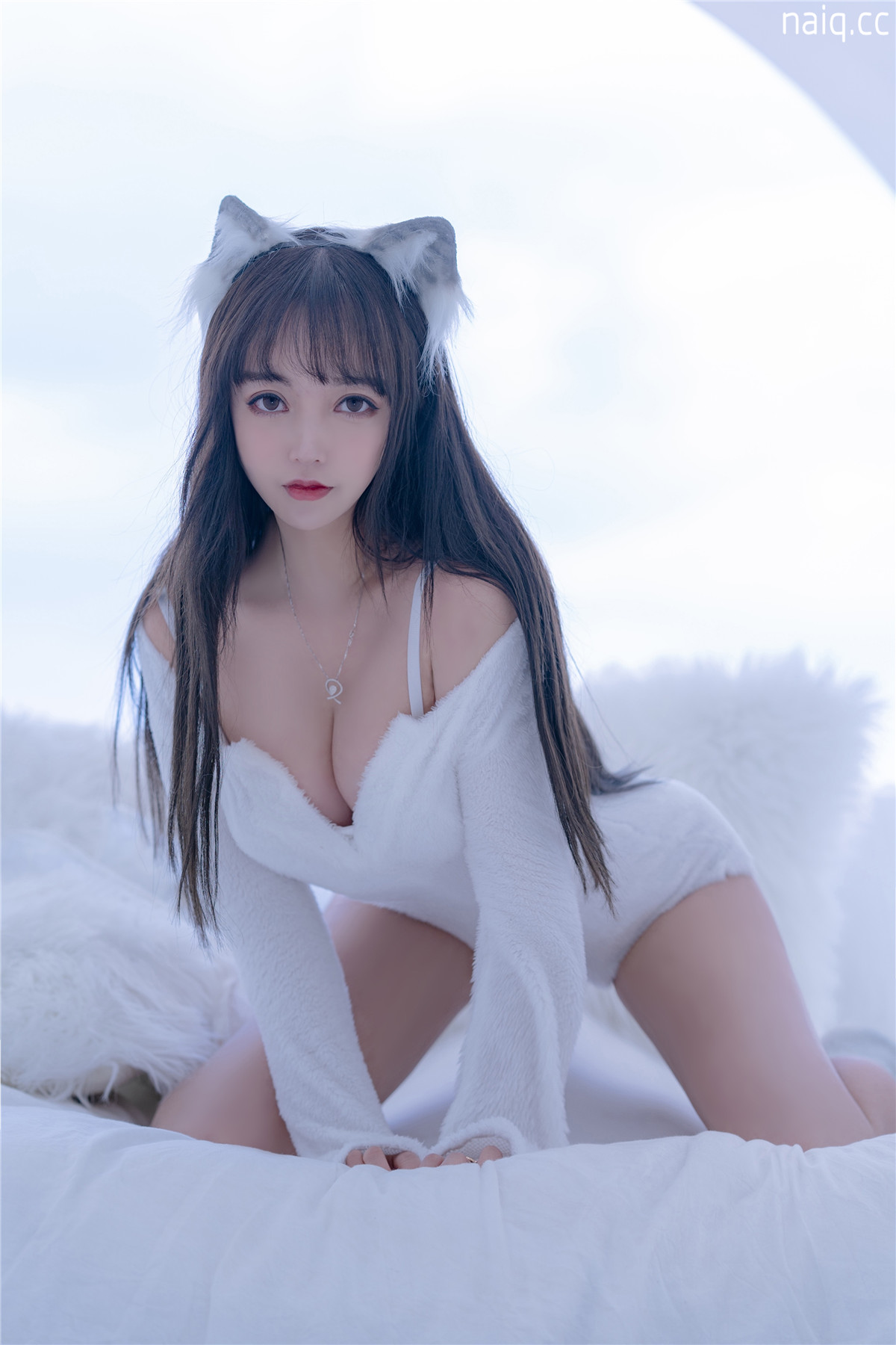 过期米线线喵 - 小白狼 [56P-76MB] - 奶圈