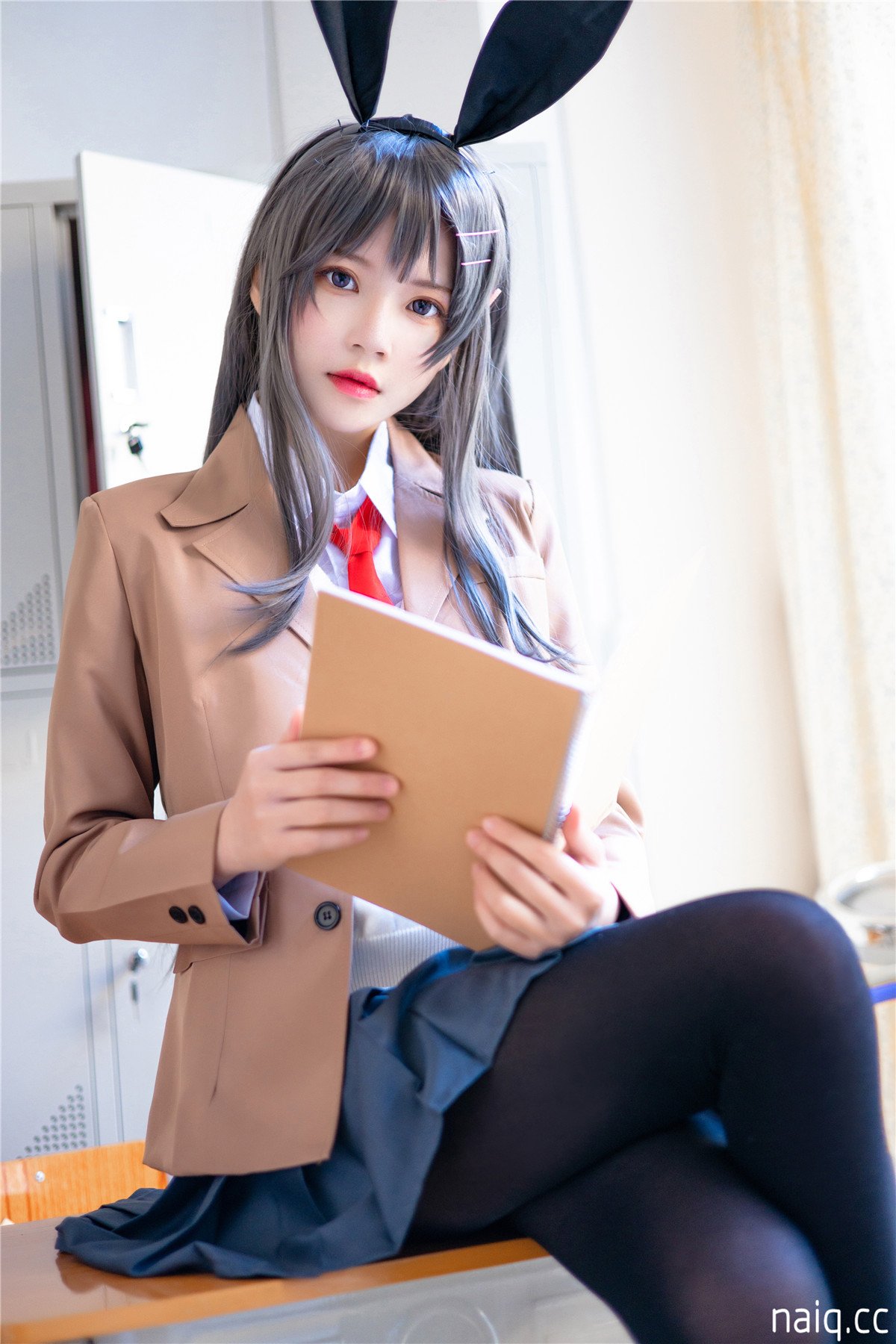 桜桃喵 - 麻衣学姐制服 [52P-482MB] - 奶圈