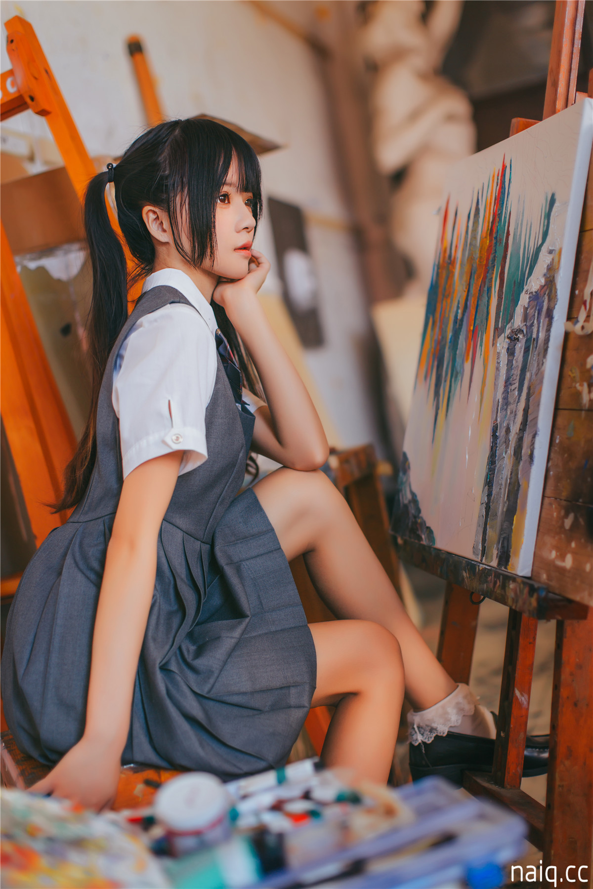 桜桃喵 - 画室少女 [17P-176MB] - 奶圈