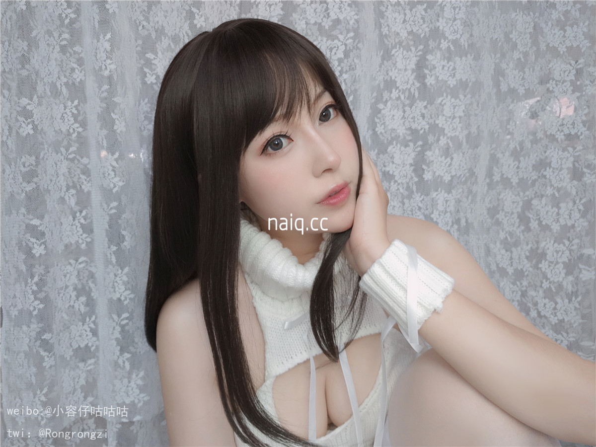 小容仔咕咕咕w - 女友向 纯白毛衣 [21P1V-229MB] - 奶圈