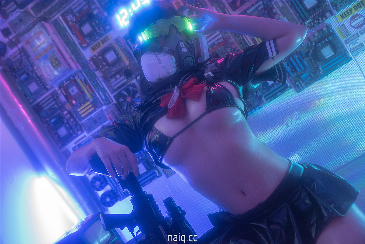 蜜汁猫裘 - 漆皮jk [17P-437MB] - 奶圈