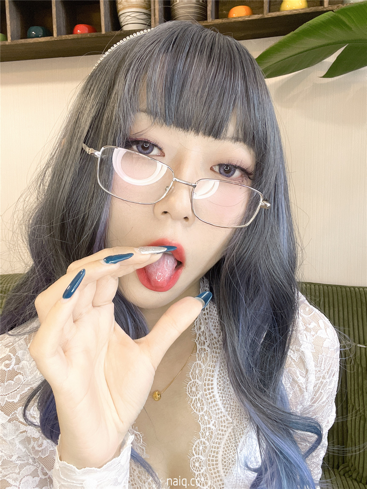 Money冷冷 - 白蕾丝长裙 [73P2V-2.87GB] - 奶圈