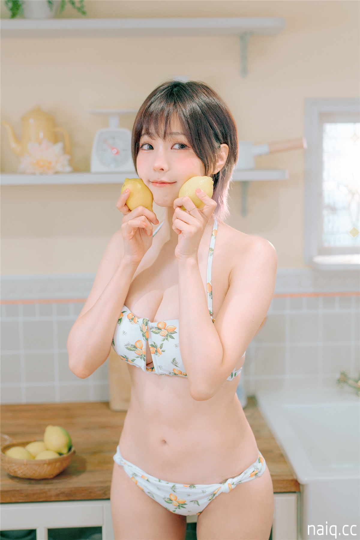 ElyEE子 - 2023.august C-檸檬泳裝 Lemon Swimsuit [31P-113MB] - 奶圈
