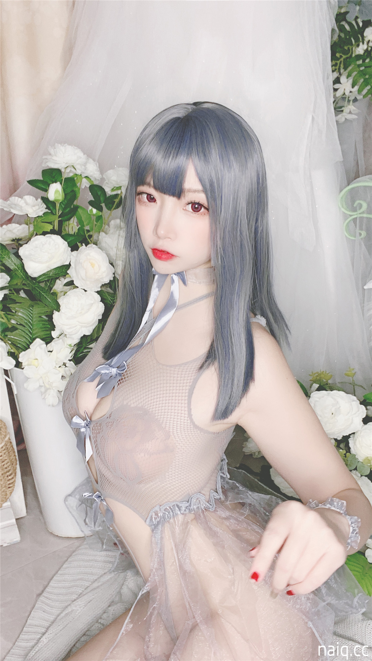 二佐Nisa - 私房自拍蓝色网状比基尼 [38P-133MB] - 奶圈