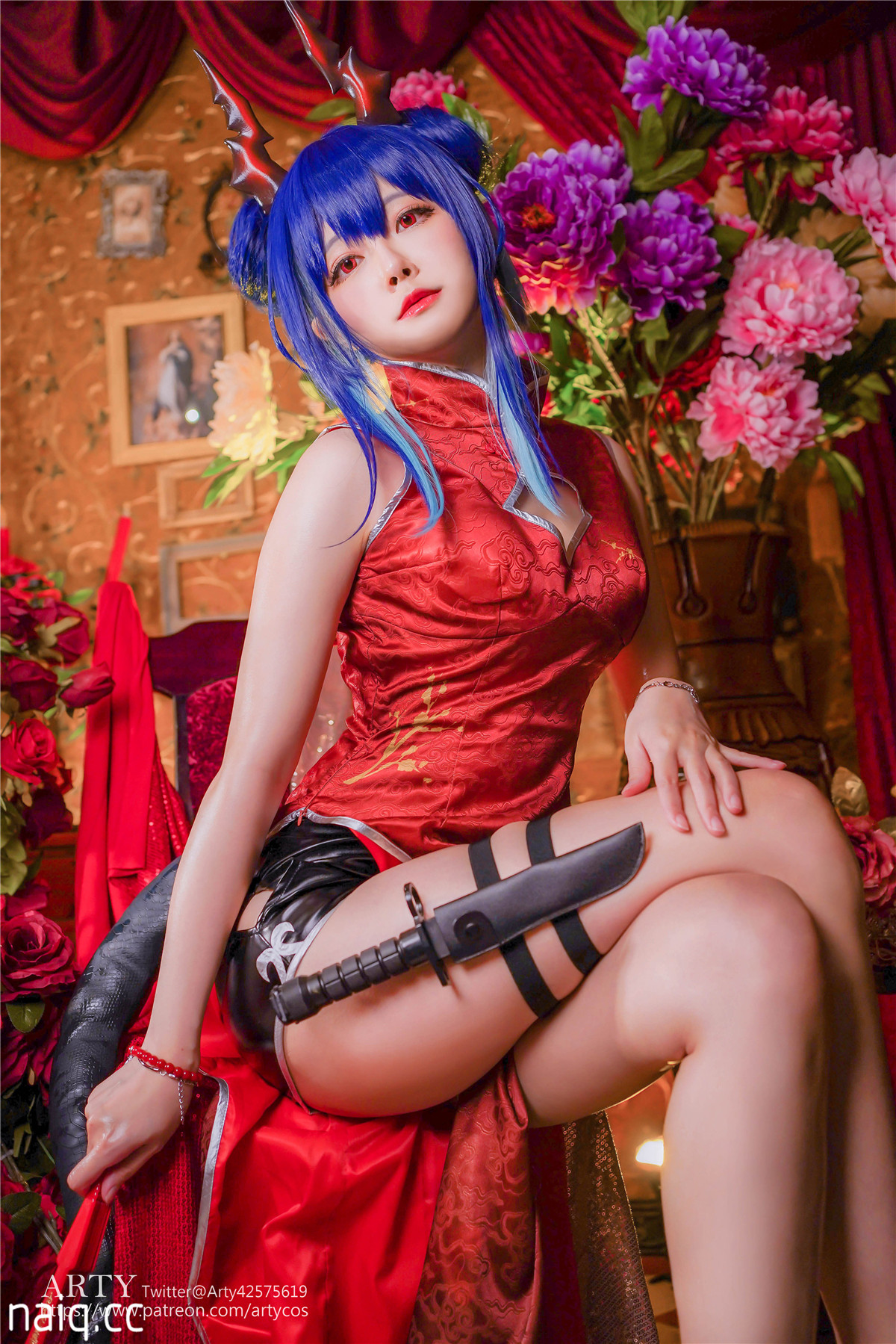Arty亚缇 - Arknights Chen qipao [18P-62MB] - 奶圈