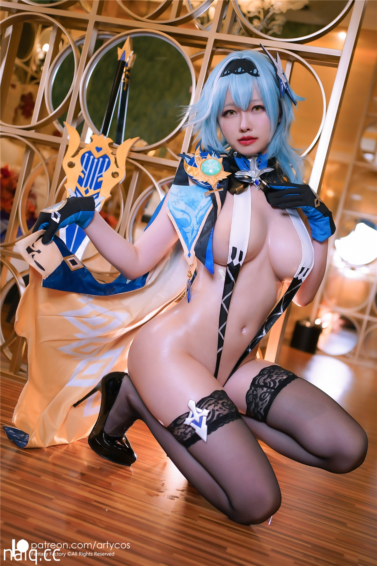Arty亚缇 - Eula Swimsuit [46P-274MB] - 奶圈