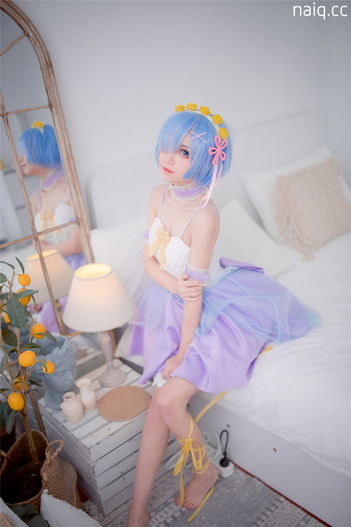 花柒Hana - 蕾姆CLEAR DRESS [15P-34MB] - 奶圈