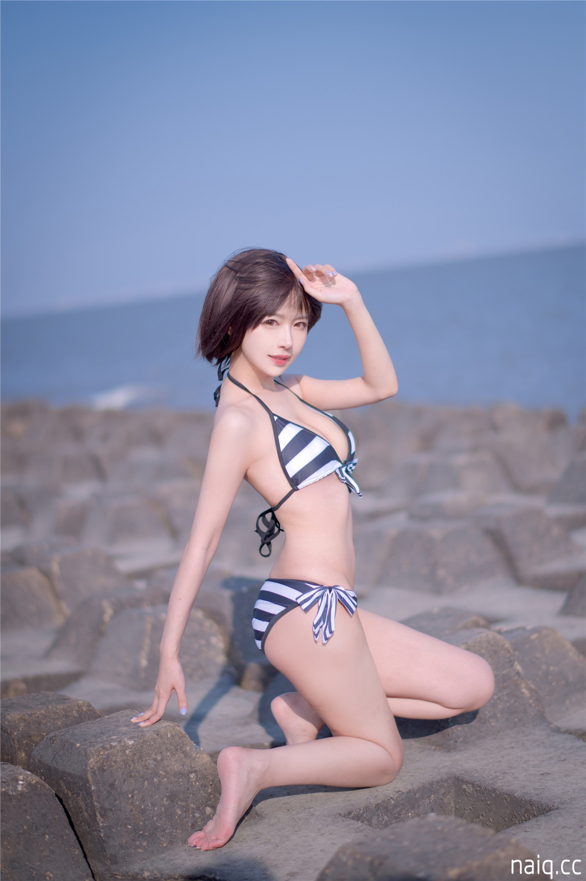 Shika小鹿鹿 - 加藤惠 泳装 [17P-114MB] - 奶圈