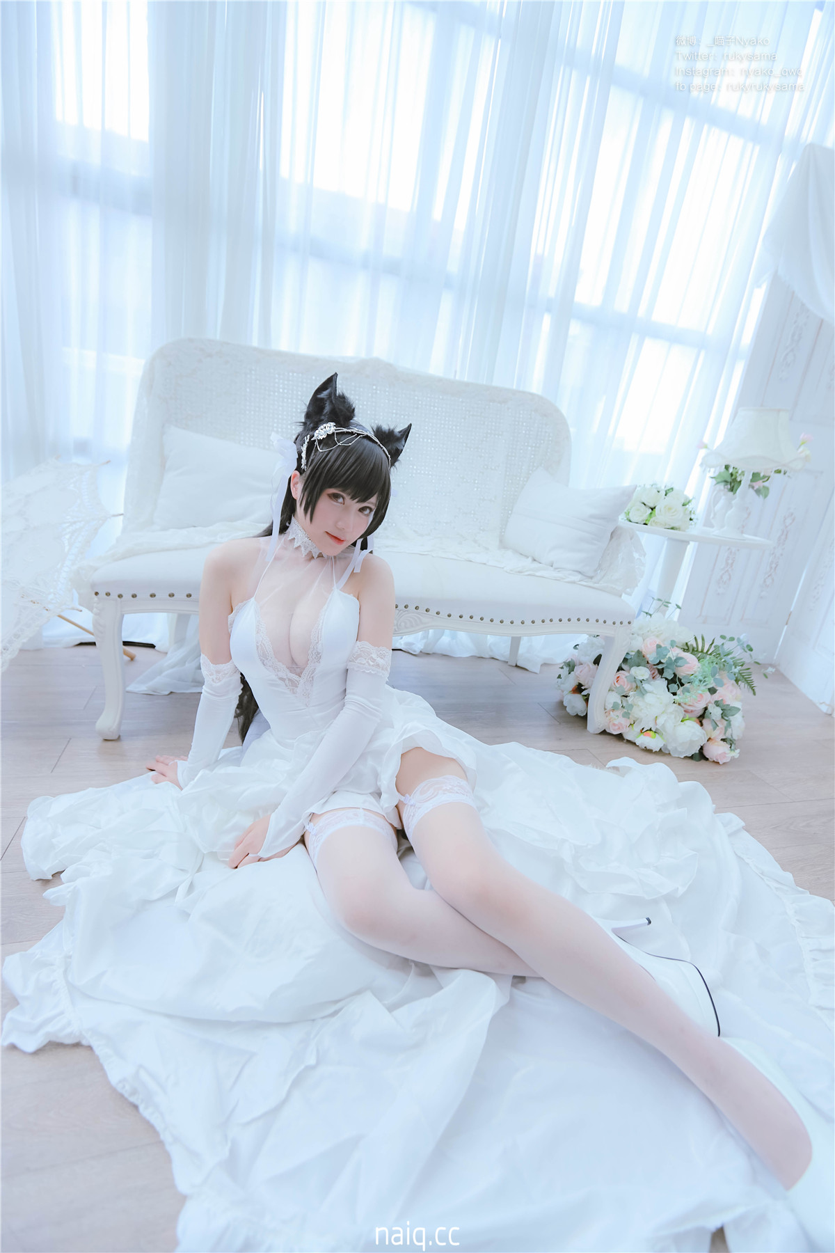 Nyako喵子 - 爱宕婚纱 [62P-191MB] - 奶圈