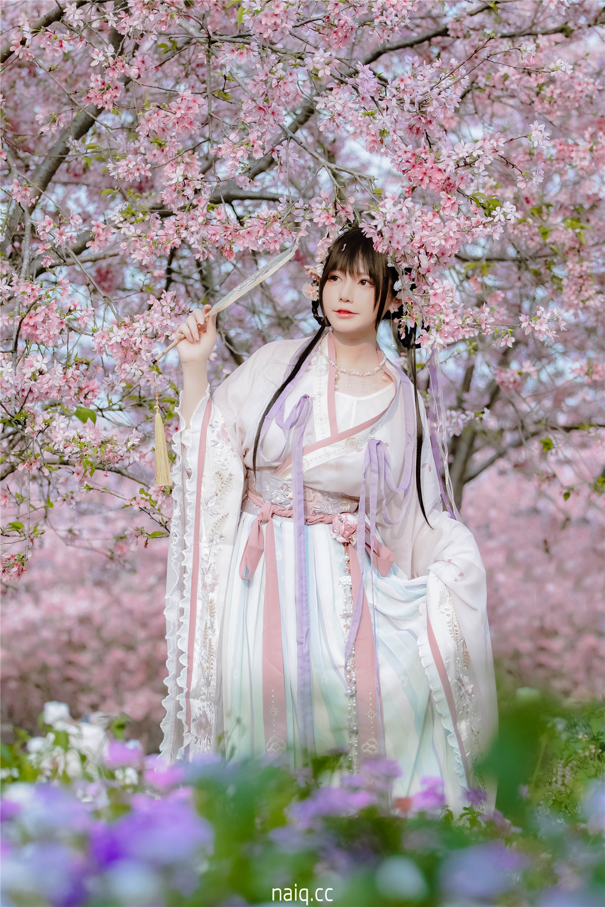 Nyako喵子 - 樱花汉服 花神祈愿 [52P-241MB] - 奶圈