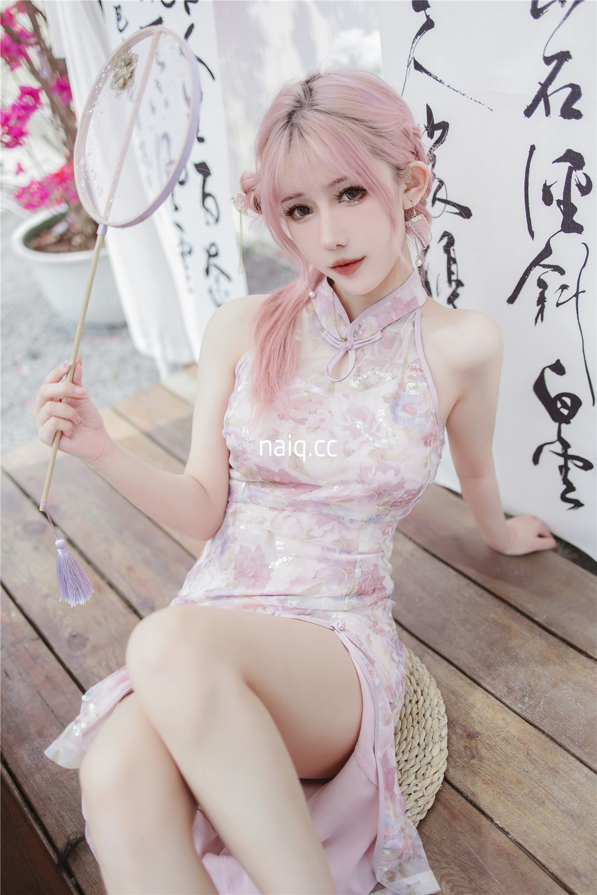 仙女月 - 粉色旗袍 [20P-170MB] - 奶圈
