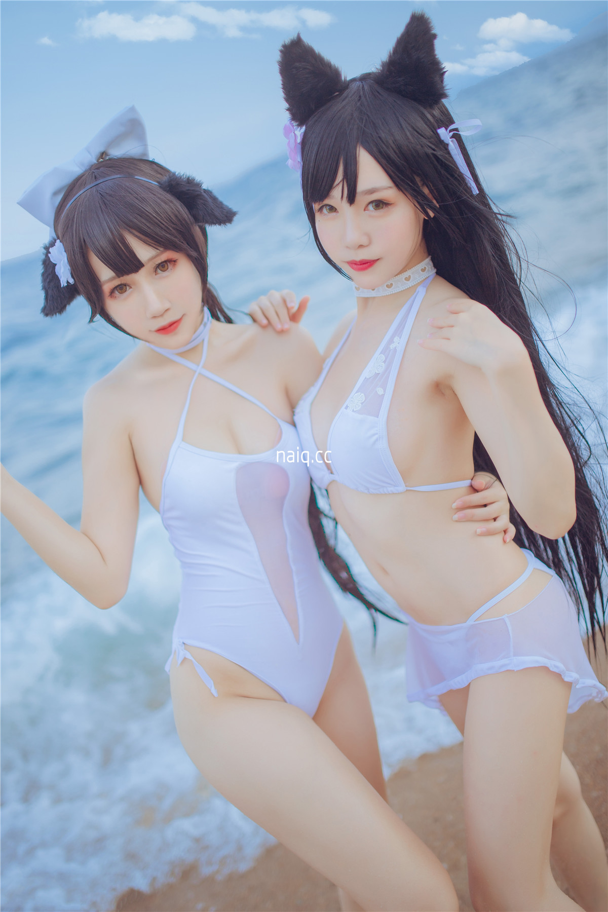 抖娘-利世 - 獒犬海边泳装 [41P-326MB] - 奶圈