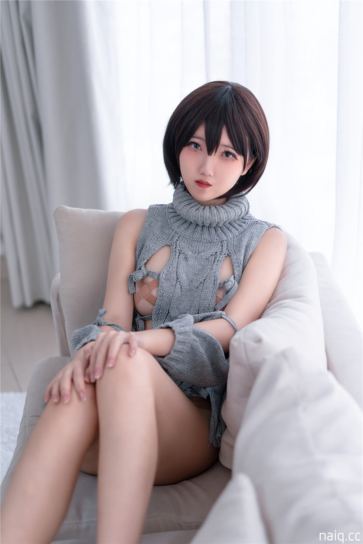 阿薰kaOri - 露背毛衣 [20P-105MB] - 奶圈