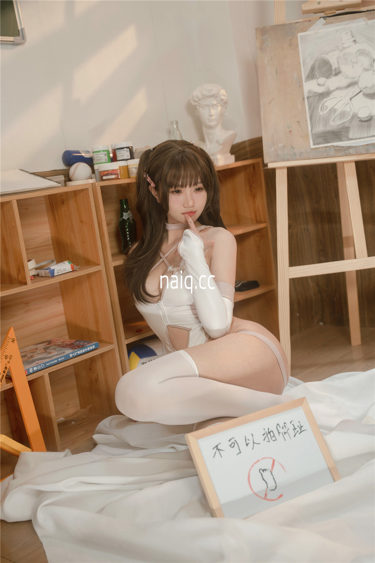 柒柒不可爱 - 粉色泳衣 [77P-990MB] - 奶圈