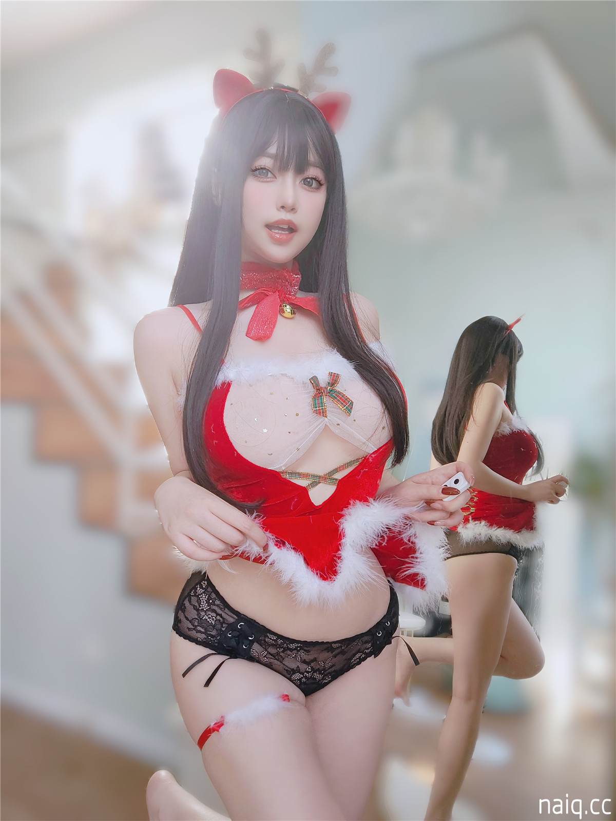 女主K - 圣诞麋鹿 [100P1V-461MB] - 奶圈