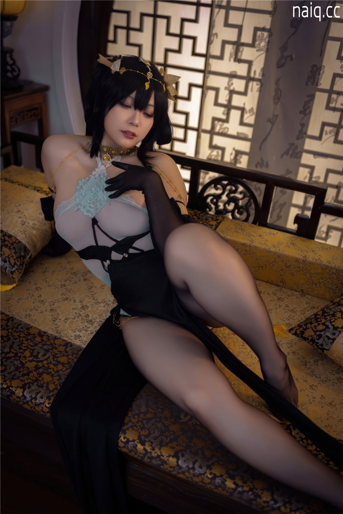 珟_珏Dita - 碧蓝航线 镇海旗袍 [58P-499MB] - 奶圈
