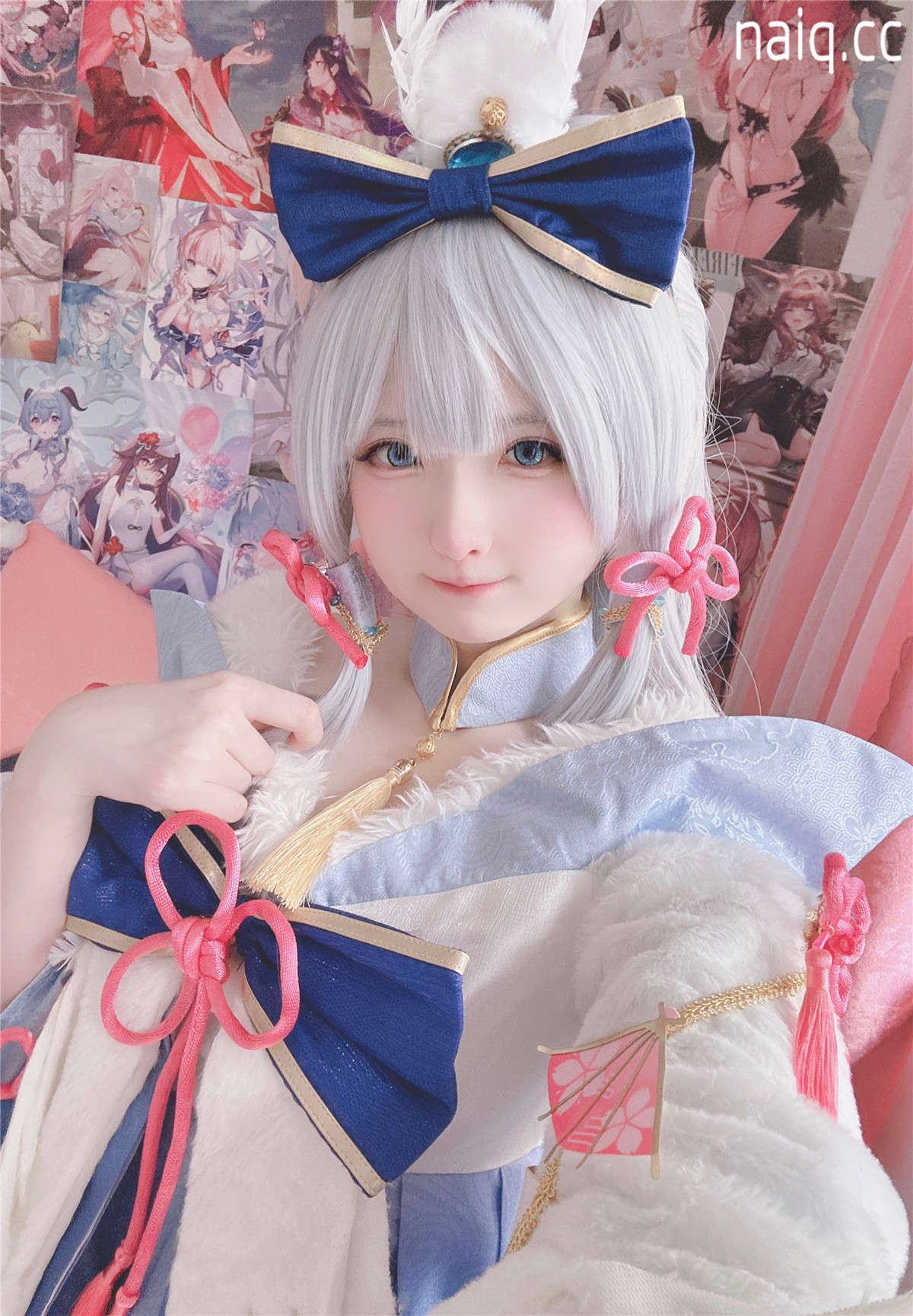 Coser@习呆呆 - 9月 神里绫华白鹭 Ayaka Kamisato [25P2V-137MB] - 奶圈