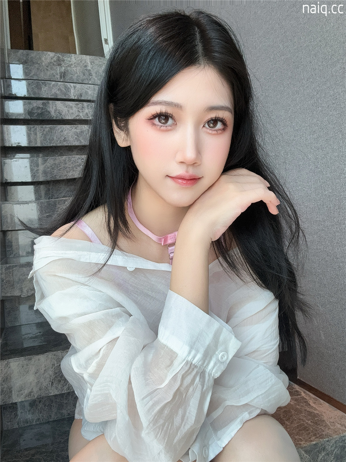 不呆猫 - 粉色衬衣女友 [66P1V-1.07GB] - 奶圈