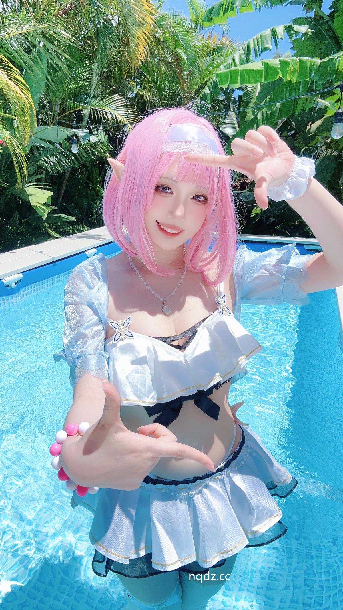 Yuki亭 - 2024冲绳夏日自拍册 爱莉希雅 [12P-105MB] - 奶圈