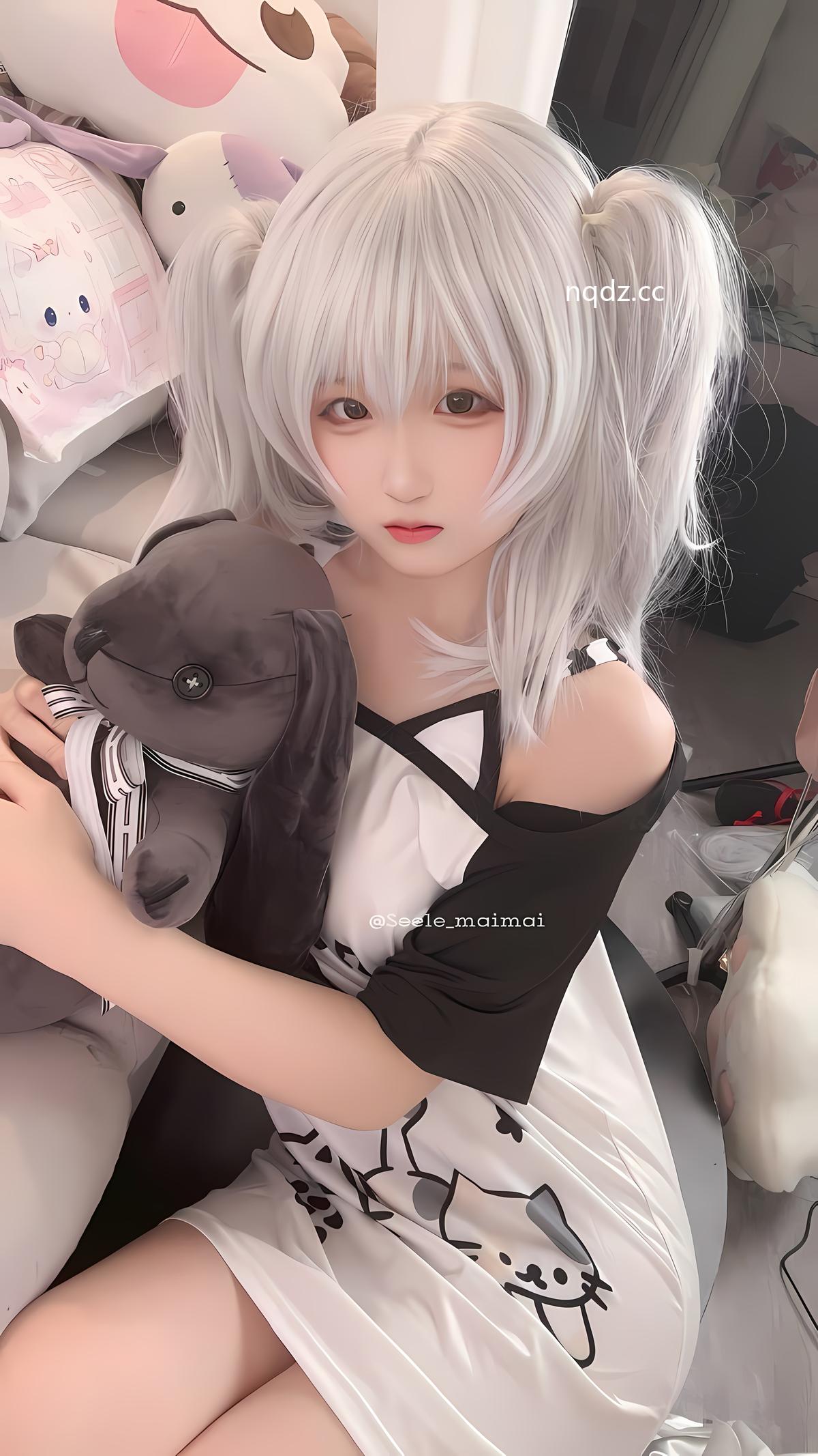Seele麦麦 - 白色双马尾 [16P-77MB] - 奶圈