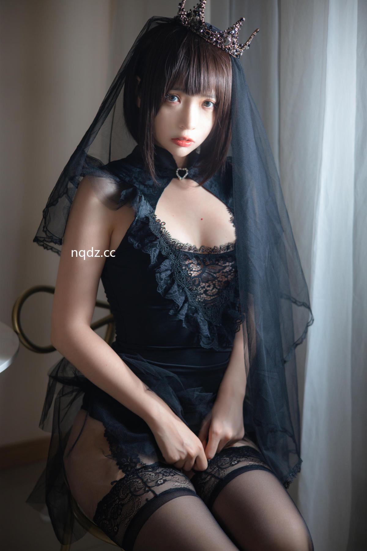 疯猫ss - 黑色婚纱 [40P-429MB] - 奶圈