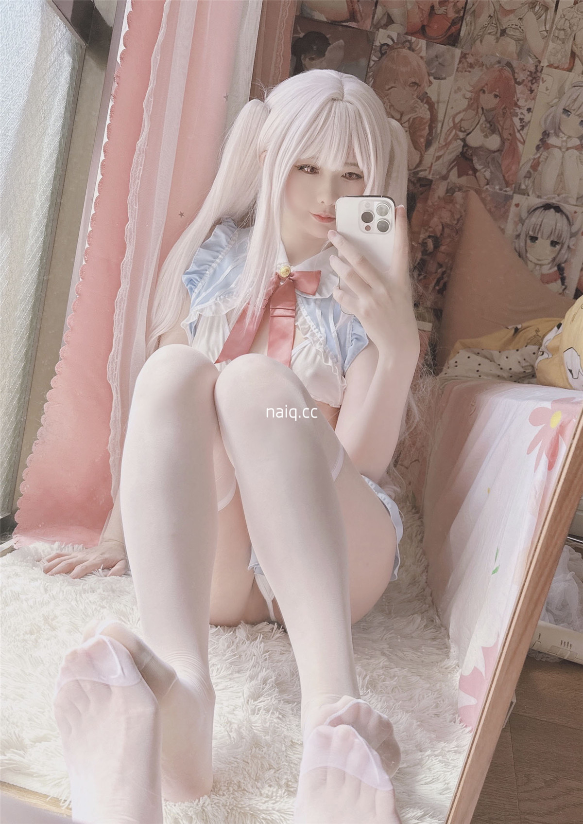 Coser@习呆呆 - 3月 兎下着 [15P-10MB] - 奶圈